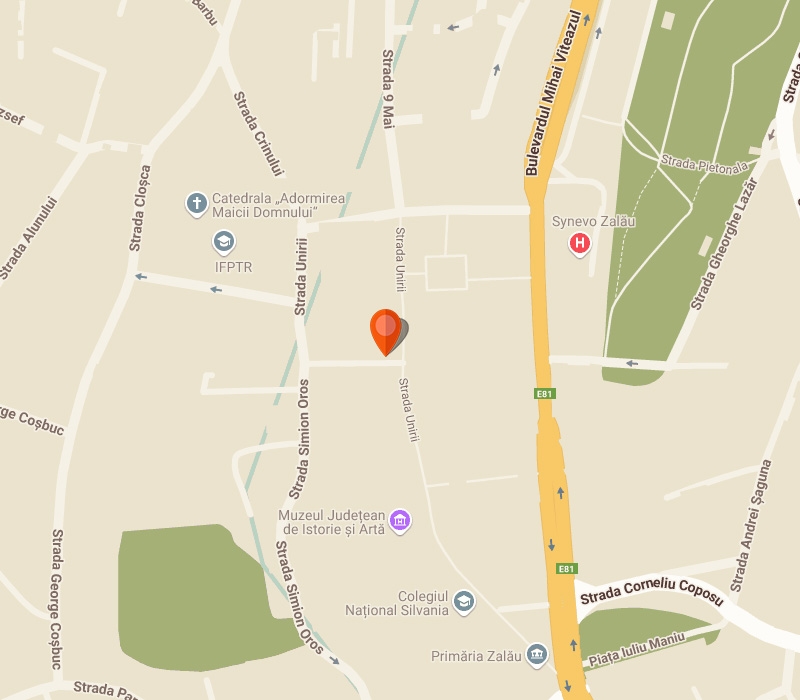 Locație Birou Raluca Ilea Notar Public Zalău.